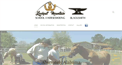 Desktop Screenshot of horseshoeingschool.com