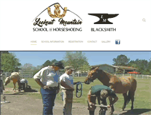 Tablet Screenshot of horseshoeingschool.com